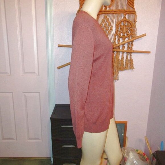 Arach & Cloz Sweater Men's Size L Soft Lambswool Blend Pullover Crew Career NWT - Picture 5 of 9